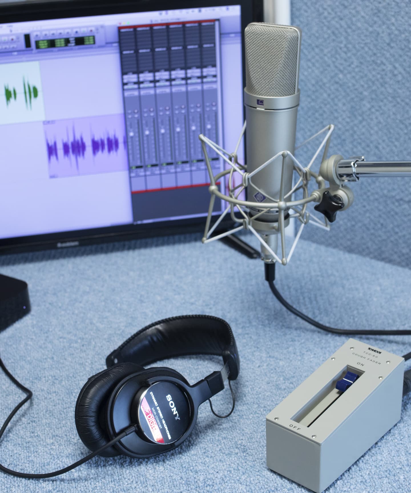 ごりっぱスタジオの収録ブース