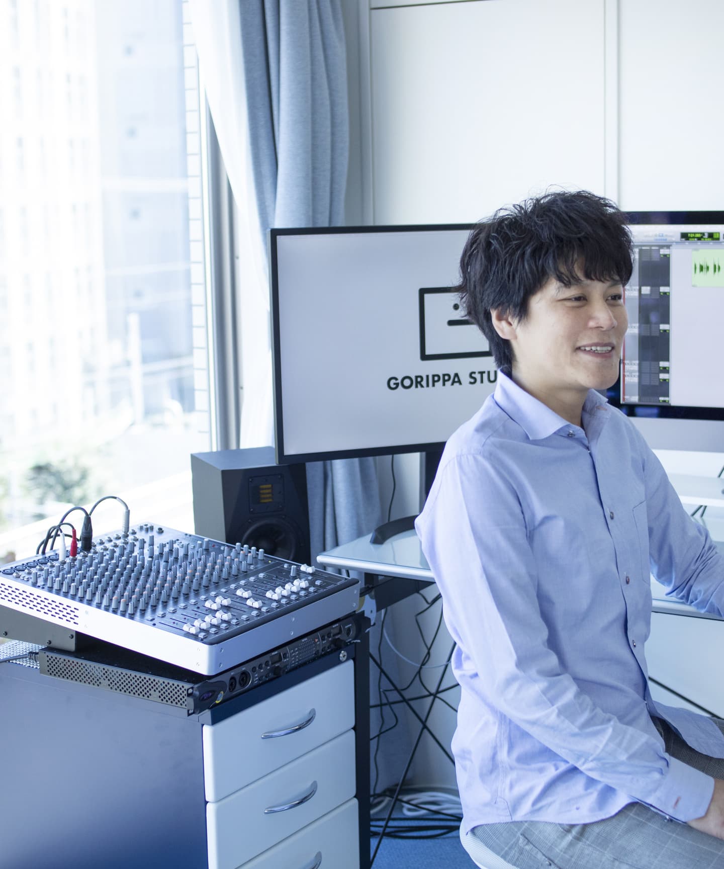 ごりっぱスタジオの収録ブース